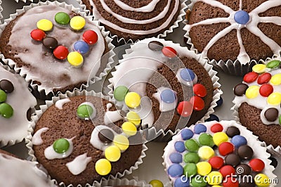 First chocolate muffins Stock Photo