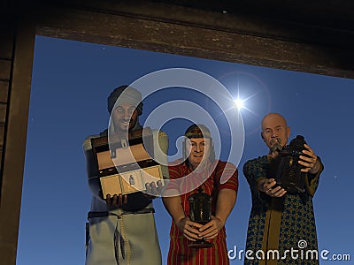 The first Christmas present Stock Photo