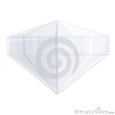 First class travel diamond icon, cartoon style Vector Illustration