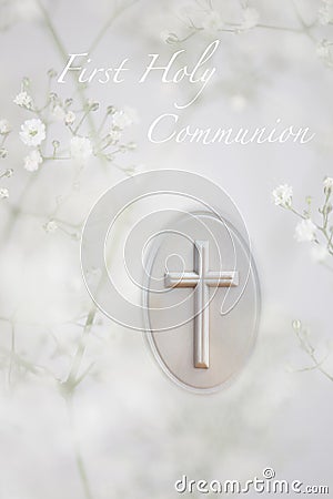 First Communion Stock Photo