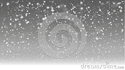 First day of winter with heavy snow fall Stock Photo