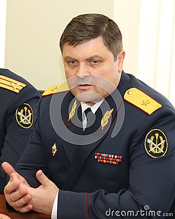 First Deputy Director of Federal service for execution of punishment, Anatoly Rudyi Editorial Stock Photo