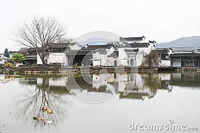 Chinese traditional Hui Style ancient architecture Stock Photo