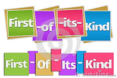 First Of Its Kind Colorful Background Stock Photo