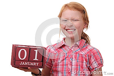 First of january Stock Photo