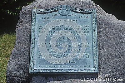 First landing spot of the Pilgrims, Provincetown, Cape Cod, Massachusetts Stock Photo