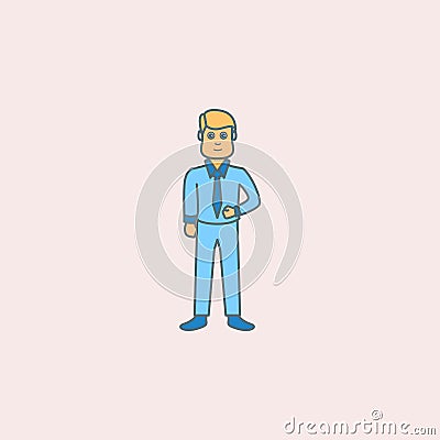 the first period of maturity of men field outline icon. Element of generation icon for mobile concept and web apps. Field outline Stock Photo