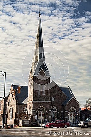First Presbyterian Church Athens Alabama Stock Photo