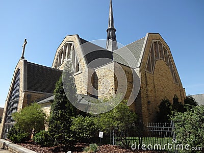 First Presbyterian Church in Winston-Salem, North Carolina (NC) Editorial Stock Photo