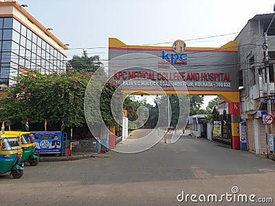 First private public partnership model medical college of West Bengal , K.P.C.Medical college and hospitals,students capacity150. Editorial Stock Photo