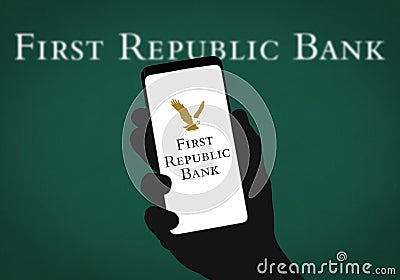 First Republic Bank in California Editorial Stock Photo