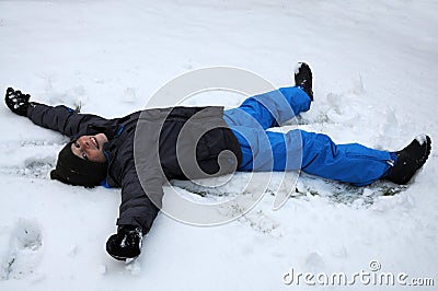 First snow of the year Stock Photo