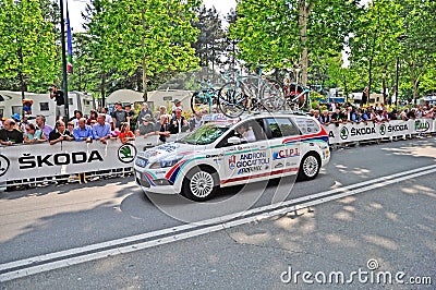 First stage of Giro d'Italia 2011 in Turin, Italy Editorial Stock Photo
