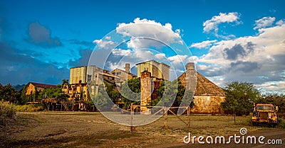 First Sugar Mill in Kauai Hawaii Stock Photo