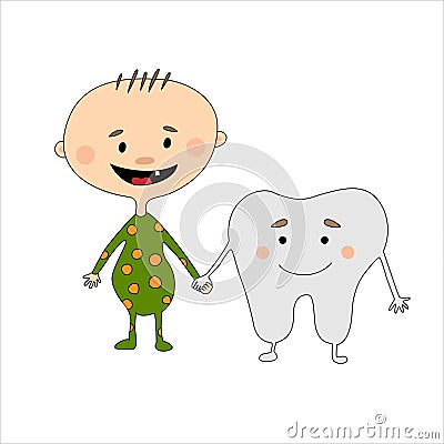 First tooth Vector Illustration