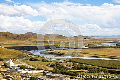 The first turn of Yangtze River Stock Photo