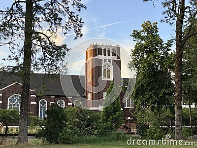 First United Methodist Church, Corvallis, Oregon Editorial Stock Photo