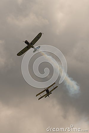 First World War dogfight Editorial Stock Photo