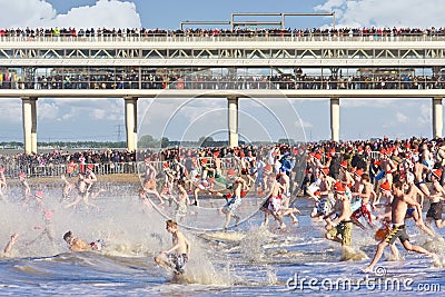 First Year Dive at Scheveningen Editorial Stock Photo