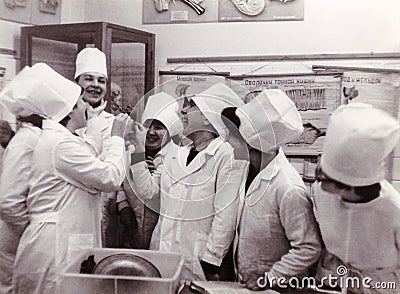 First-year students of Vitebsk Medical Institute at Department o Editorial Stock Photo
