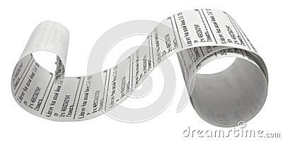 Fiscal receipt Stock Photo