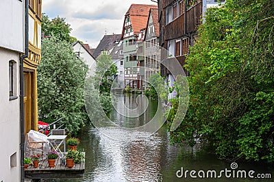 Fishermen`s Quarter of Ulm, Baden-WÃ¼rttemberg, Germany Editorial Stock Photo