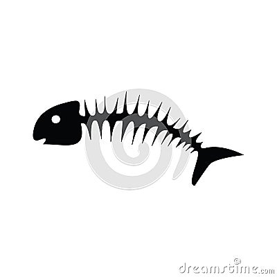 Fish bone or fishbone skeleton Vector Illustration