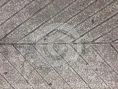 Fish bone pattern on concrete Stock Photo