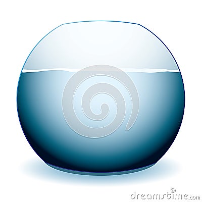 Fish bowl Vector Illustration