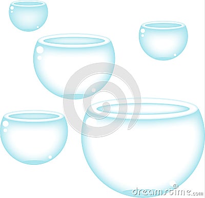 Fish bowls Stock Photo