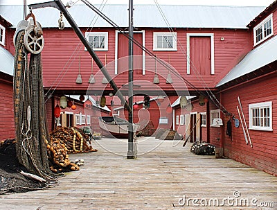 Fish Cannery Building Stock Photo