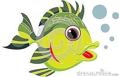 Fish cartoon Vector Illustration