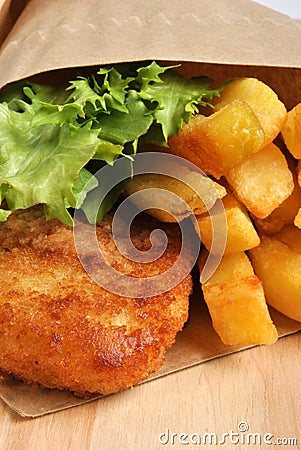 Fish and chips Stock Photo