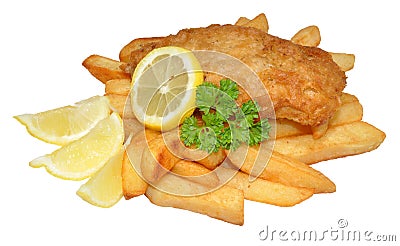 Fish And Chips Stock Photo