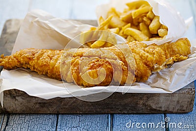 Fish and chips Stock Photo