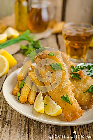 Fish and chips Stock Photo