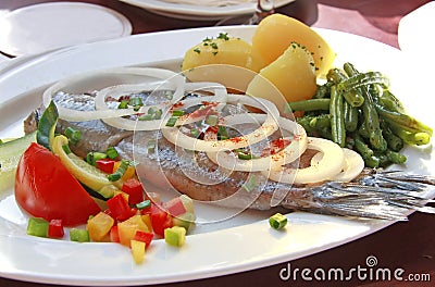 Fish Dish Stock Photo