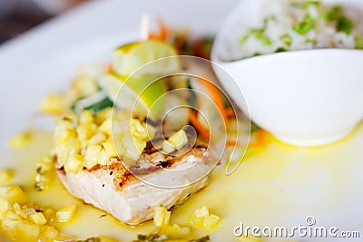 Fish dish Stock Photo