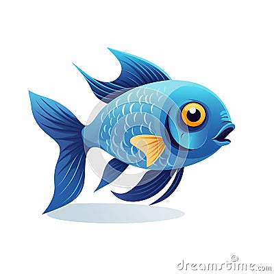 Fish Drawings Vibrant Aquatic Life Stock Photo