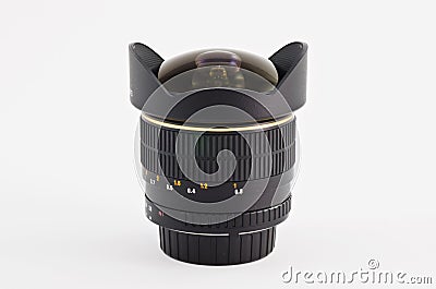 Fish eye lens Stock Photo