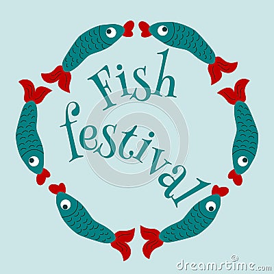 Fish festiva Vector Illustration