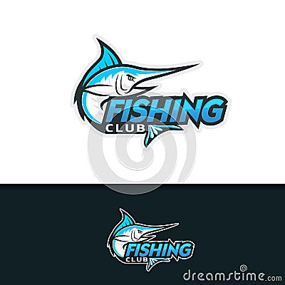 Fish Fishing Sport Mascot Logo Vector Illustration