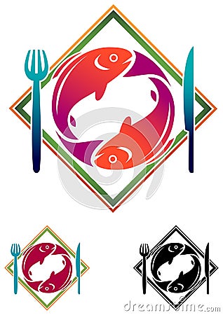 Fish food Vector Illustration