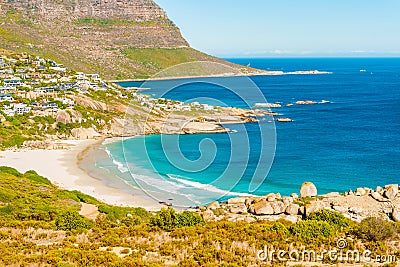 Fish Hoek and the beach Stock Photo