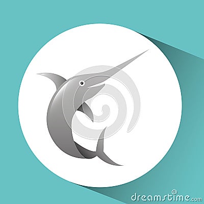fish icon design Cartoon Illustration