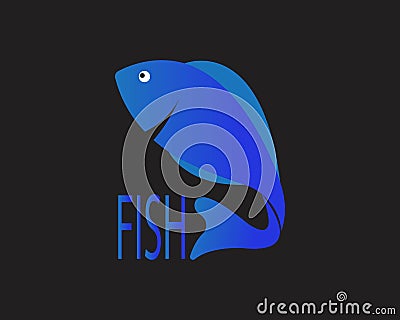 Fish Logo Template Stock Photo