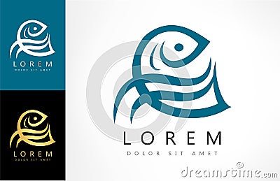 Fish logo vector Vector Illustration