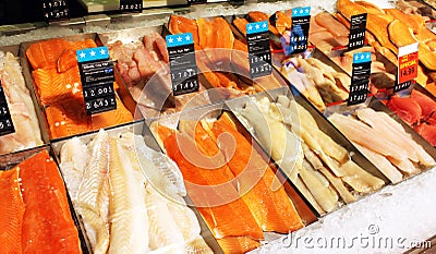 Fish market Stock Photo