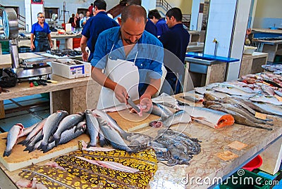 Fish market Editorial Stock Photo