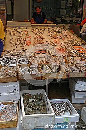 Fish Market Thessaloniki Editorial Stock Photo